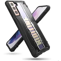 Ringke Fusion X Design durable Pc Case with Tpu Bumper for Samsung Galaxy S21 5G Plus black Routine Xdsg0054  8809785453108