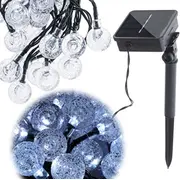 Roger Saules dārza apgaismojums Bumbiņas 7M 50Led Auksti balta Ro-4970-1  5903039735705