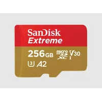 Sandisk Extreme microSDXC 256 Gb 190 130 Mb s Uhs-I U3 memory card Sdsqxav-256G-Gn6Ma  0619659188504