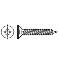 Screw for metal 3.5X19 Head countersunk Torx Tx15 zinc  B3.5X19/Bn11255 3060062