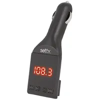 Setty Fm Bluetooth 4.0 Auto Transmitter  Usb Micro Sd Aux Lcd 3.5 mm Vads Melns Gsm035802 5900495668158
