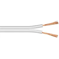 Skaļruņa kabelis balts Cca, kabeļa diametrs 2 x 0,75 mm²  27521M 4040849275210