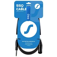 Ssq Jsxm10 - Xlr male Jack stereo 6,3 mm cable , 10 m  Ss-2031 5904161822738 Nglssqkab0109