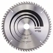 Stacionārā ripzāģa disks 254X30X60, kokam Bosch 2608640444  3165140317429