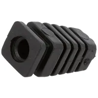 Strain relief rubber L 26Mm black Panel thick max.2.7mm  Z-5/Odg/Bk Fi 5
