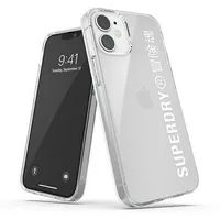 Superdry Snap iPhone 12 mini Clear Case biały white 42593  8718846085991