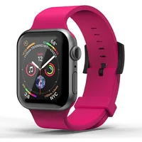 Superdry Watchband Apple Watch 42 44 45  49 mm Series 4 5 6 7 8 Se Se2 Ultra Silicone różowy pink 41680 8718846080965