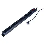 Surge M12 / 16A Rack 19  black 1.5M 12 slots M12/15/Cz 5904722194373 Alarapb00000015