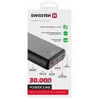 Swissten Line Power Banka Ārējās Uzlādes Baterija 2Xusb / Usb-C Micro Usb Lightning 20W 30000 mAh  22013914 8595217479838