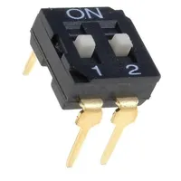 Switch Dip-Switch Poles number 2 On-Off 0.05A/12Vdc Pos  Di-02