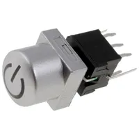 Switch keypad Power Pos 2 Dpdt 0.1A/30Vdc silver Led Tht  Pb61302Bl-13101 Pb61302Bl-13-101