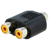 T adapter Rca socket,RCA socket x2 mono  Rcag-2Rcag