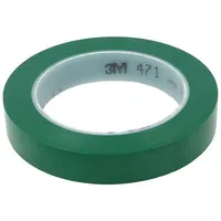 Tape marking green L 33M W 19Mm Thk 0.13Mm 2.5N/Cm 130  3M-471-19-33/Gn 471-19-33/Gn