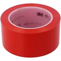 Tape marking red L 33M W 50Mm Thk 0.13Mm 2.5N/Cm 130  3M-471-50-33Rd 7000028850
