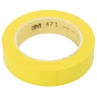 Tape marking yellow L 33M W 25Mm Thk 0.13Mm 2.5N/Cm 130  3M-471-25-33/Ye 471-25-33/Ye