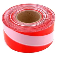 Tape warning white-red L 250M W 80Mm  Too250/8
