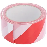 Tape warning white-red L 33M W 50Mm self-adhesive  Med.5033 5033