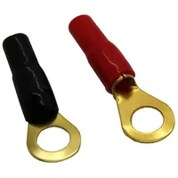Terminal ring M8 35Mm2 gold-plated insulated red and black  Terminal-Ring-2G
