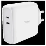Trust Maxo 65W 2X Usb-C Baltais lādētājs  25381 8713439253818 85044030
