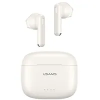 Usams headphones  Słuchawki Bluetooth 5.3 Tws Us14 Series Dual mic wireless bezprzewodowe białe white Bhuus02 Atusahbtusa1194 6958444901886 Usa001194