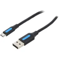 Usb 2.0 A to Micro-B 3A cable 0.5M Vention Colbd black  6922794748699 056519