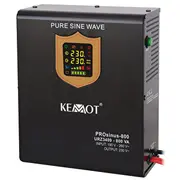 Wall-Mounted emergency power supply Kemot Prosinus-800 converter with pure sine wave and charging function 12V 230V 800Va/500W  Urz3409 5901890019026 Wlononwcrasic