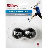 Wilson skvoša bumbiņas Staff Iepakojumā 2 gb. - blue dot Wrt6175  887768224882
