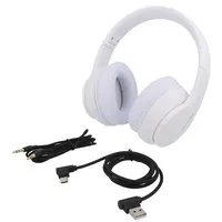 Wireless headphones with microphone white 2022000Hz 10M 32Ω  Qoltec-50845 50845