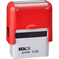 Zīmogs Colop Printer C20 sarkans korpuss, zils spilventiņš  650-03699 9004362526353