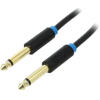 6.35Mm Ts Audio Cable 0.5M Vention Baabd Black  6922794728486 056172