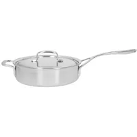 Demeyere 5-Plus Sauté frying pan with 2 handles and lid, 40850-853-0 - 24 Cm  5412191184257 Agddmygar0130