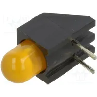 Led in housing amber 5Mm No.of diodes 1 20Ma Lens diffused  H178Cad