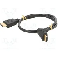 Cable Hdcp 2.2,Hdmi 2.0 Hdmi plug,HDMI plug 90 Pvc 0.5M  Goobay-61293 61293