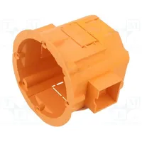 Enclosure junction box Ø 60Mm Z plaster embedded deep  Jx-Pk-60/60L-Or Pk-60/60Ł Orange