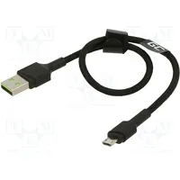 Cable Usb 2.0 A plug,USB B micro plug 0.3M black 480Mbps  Gc-Kabgc23 Kabgc23