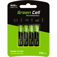 Green Cell Rechargeable Batteries Sticks 4X Aaa Hr03 950Mah  Gr03 5903317225836