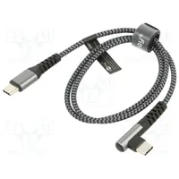 Cable Usb 2.0 C plug,USB angled plug 0.5M 480Mbps  Goobay-64658 64658