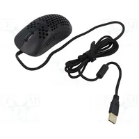 Optical mouse black Usb A wired 1.8M No.of butt 7  Savgm-Hexblack