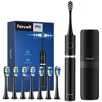 Fairywill Sonic toothbrush with head set and case Fw-P11 Black  black 6973734200104 031184