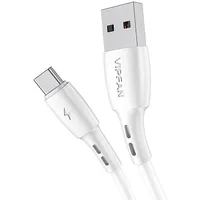 Usb to Usb-C cable Vipfan Racing X05, 3A, 3M White  X05Tc-3M-White 6971952432888 036795