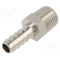 Push-In fitting connector pipe nickel plated brass 8Mm  3040-8-1/8 3040 8-1/8