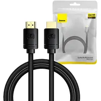 Baseus High Definition Series Hdmi 8K to Adapter Cable 1.5M Black Wkgq040101  6932172614133