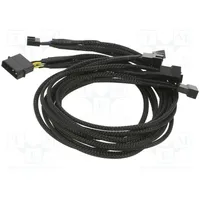 Wire for fan supplying Plug straight 0.45M splitter 5X  Ak-Cbfa03-45