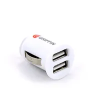 Car charger Griffin with Usb connector 2Xusb 1A white  1-4400000010980 4400000010980