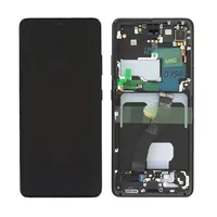 Lcd screen Samsung G998 S21 Ultra with touch and frame Phantom Black original Service pack  1-4400000084318 4400000084318