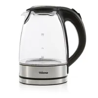 Tristar  Glass Kettle with Led Wk-3377 Electric 2200 W 1.7 L 360 rotational base Black/Stainless Steel 8713016038661