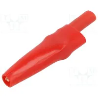 Crocodile clip 10A red Grip capac max.7.9mm Socket size 4Mm  Ctm-63C-2