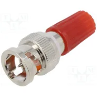 Adapter red 3A 35.5Mm banana 4Mm socket,BNC plug 50Ω 500V  Ct3161-2