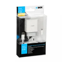 Wall charger iBOX C-37 Gan Pd20W, white  Iluc37W 5903968680213 Ladibosic0007