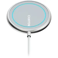Canyon wireless charger Ws-100 15W Magnetic Silver  5291485008161